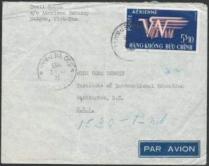 VIETNAM 1953 airmail cover to USA, ........................................49154