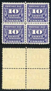 Canada SGD13 10c Block of Four 2 x U/M (MNH) Unitrade Cat 300++