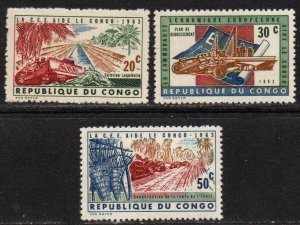 Congo Democratic Republic Sc #455-457 Mint Hinged