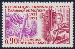 France 1971 40th Anniv. of First Meeting of Craft Guilds Association SG1935 MH