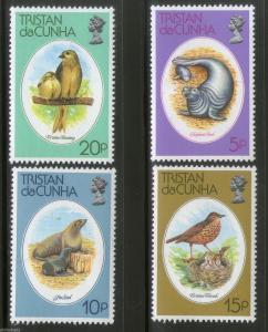 Tristan Da Cunha 1979 Wildlife Conservation Birds Fauna Seal Sc 251-4 MNH # 3242