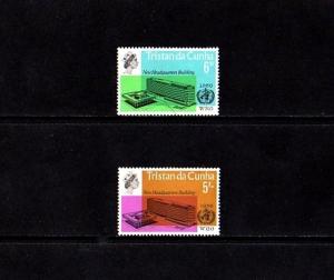 TRISTAN DA CUNHA - 1966 - QE II - WHO - HEADQUARTERS - MINT - MNH - SET!