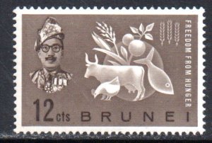 BRUNEI 100 MNH SCV $3.25 BIN $1.95 FREEDOM FROM HUNGER