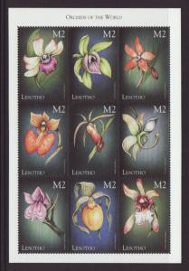 Lesotho 1195 Orchids Miniature Sheet MNH VF