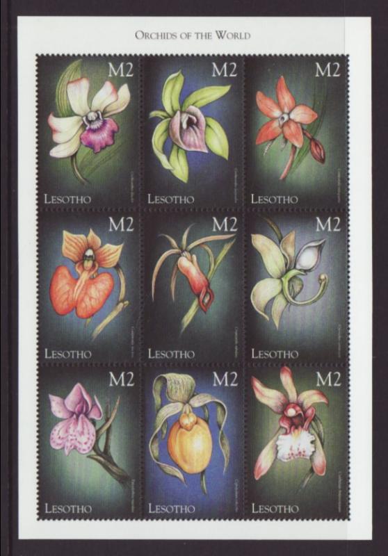 Lesotho 1195 Orchids Miniature Sheet MNH VF