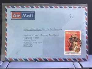 Mauritius 1976 Air Mail England stamps cover R31127