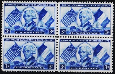 U.S.A. 1952 3c(Block of 4) S.G.1007 Unmounted Mint