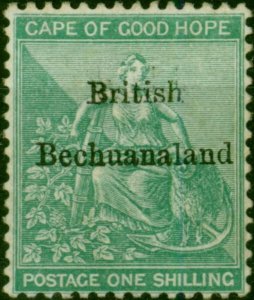 Bechuanaland 1886 1s Green SG8 Fine & Fresh MM