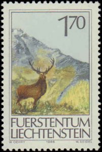Liechtenstein #849-851, Complete Set(3), 1986, Sports, Animals, Never Hinged
