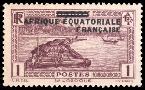 French Equatorial Africa #1  MNH - Stamp of Gabon Overprinted (1936)