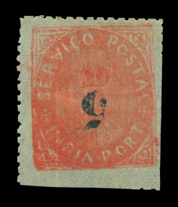 Portuguese INDIA 1881 Native - SURCHARGES   5r/20reis Scott# 79b INVERTED surch.