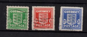 Guernsey 1941 Occupation Fine Used Set SG1-3 WS36899