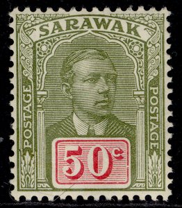 SARAWAK GV SG89, 50c olive-green & carmine, M MINT. Cat £20.