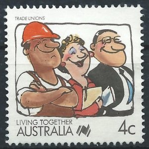 Australia 1988 - 4c Living Together (Trade Unions) - SG1114 used