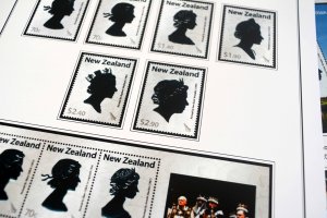 COLOR PRINTED NEW ZEALAND 2011-2015 STAMP ALBUM PAGES (98 illustrated pages)