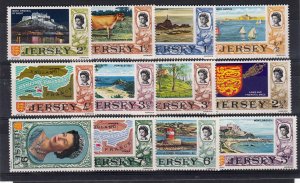 Jersey 1971 Decimal Definitives ½p - 50p, complete set of 15 NHM