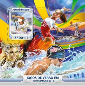GUINEA BISSAU - 2016 - Rio Olympics - Perf S/Sheet - MNH