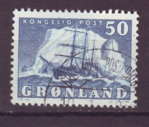 J16584 JLstamps 1950-60 greenland used #35 ship