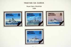 COLOR PRINTED TRISTAN DA CUNHA 1952-2010 STAMP ALBUM PAGES (139 illustr. pages)