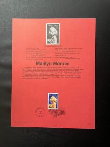 Scott 2967 First day issue Marilyn Monroe Legends of Hollywood Series