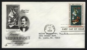 #1386 6c William M Harnett, Art Craft-Ayerst Labs FDC **ANY 5=FREE SHIPPING**