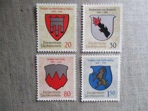 Liechtenstein, Scott# 386-389, MNH