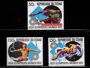 Chad TCHAD Scott 260-262 MH* Munich Olympic set