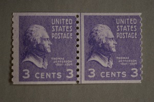 United States #842 Coil Line Pair MNH