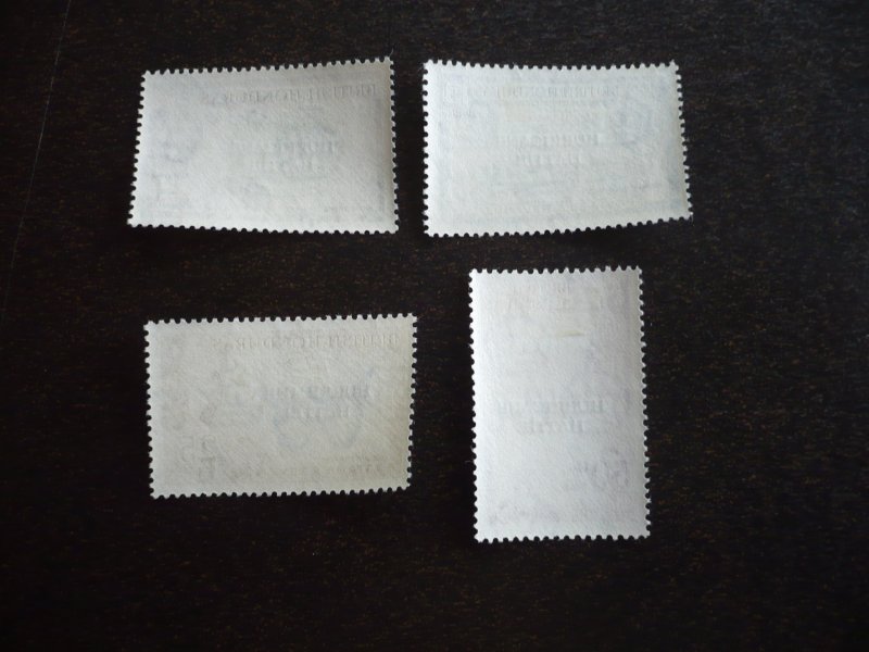 Stamps - British Honduras - Scott# 163-166 - Mint Hinged Set of 4 Stamps