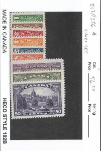 Canada: Sc # 217   226, MH Short Set (50891)