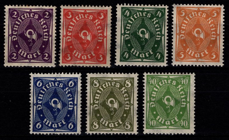 Germany 1921 Posthorn (single color), Part Set [Unused]