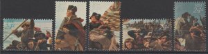 U.S.  Scott# 1688a-e 1976 VF MNH Crossing the Delaware