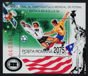 Romania 3923-9 MNH Sports, World Cup Soccer, Football, Flags, Statue of Liberty