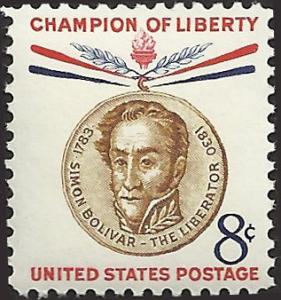 # 1111 MINT NEVER HINGED SIMON BOLIVAR