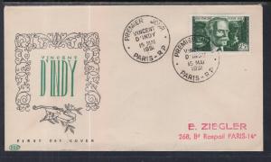 France 648 Typed FDC