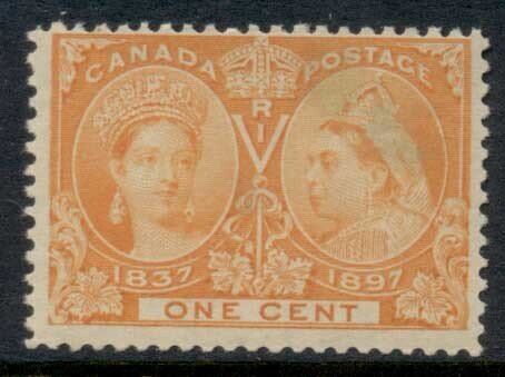 Canada 1897 QV Jubilee 1c (stain)MUH