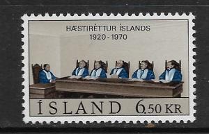 ICELAND, 416, MNH, SUPREME COURT