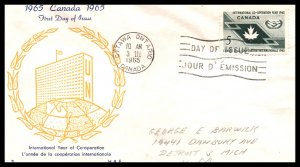 Canada 437 Co-op Year H & E Pencil FDC
