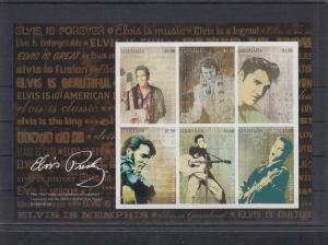 GRENADA SHEET IMPERF ELVIS PRESLEY SINGERS