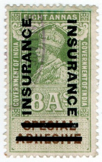 (I.B) India Revenue : Insurance 8a (1921)