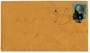 1871 Chicago, IL fancy fly or bird cancel on cover