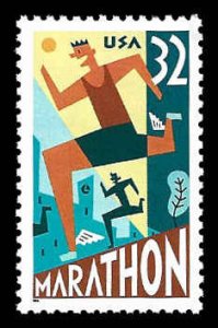 PCBstamps   US #3067 32c Marathon, MNH, (14)