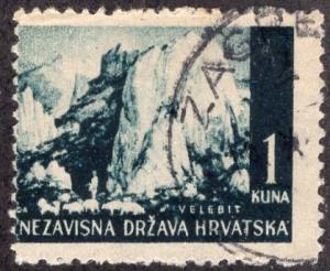 Croatia 33 - Used - 1k Velebit Mountains (1941) (2)