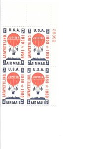 Scott US # C54, MNH Plate Block of 4