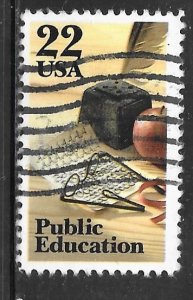 USA 2159: 22c Public Education, used, VF