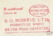 Meter cover GB / UK 1971 Morrisflex Works