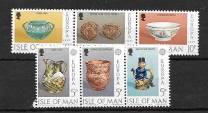 ISLE OF MAN SG84/89 1976 EUROPA MNH