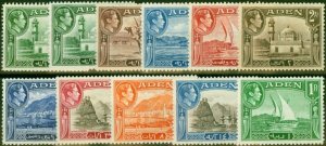 Aden 1939-48 Set of 11 to 1R SG16-24 Fine MM