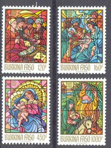 Burkina Faso Sc# 864-867 MNH 1988 Christmas