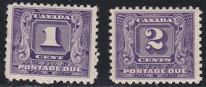 Canada # J6-7, Mint hinged, Third Cat